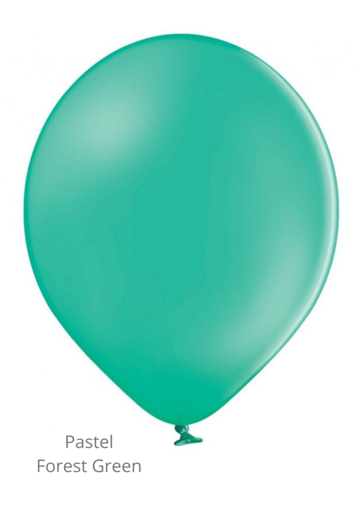 Balon zielony pastel FOREST GREEN 30cm